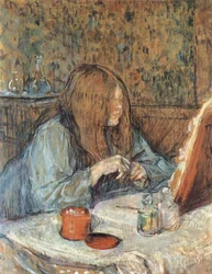 Madame Poupoule bei der Toilette
